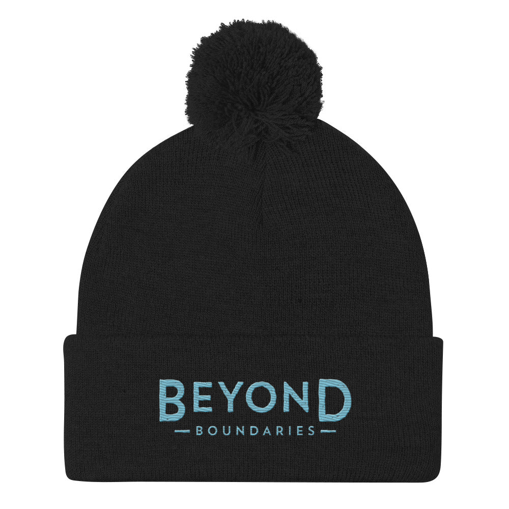 BB Embroidered Pom-Pom Beanie