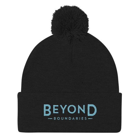 BB Embroidered Pom-Pom Beanie