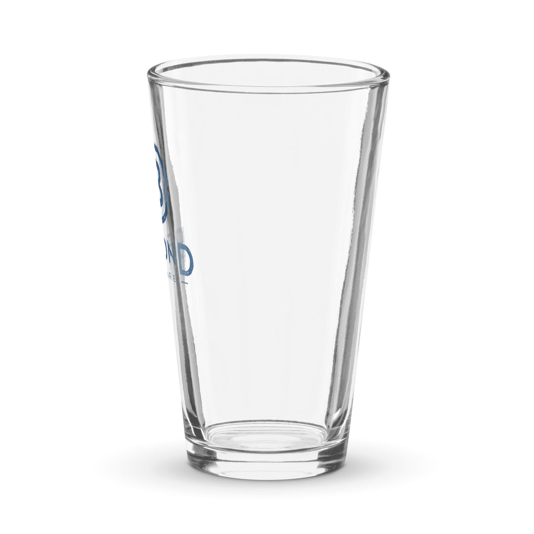 Beyond Boundaries Blue Pint Glass