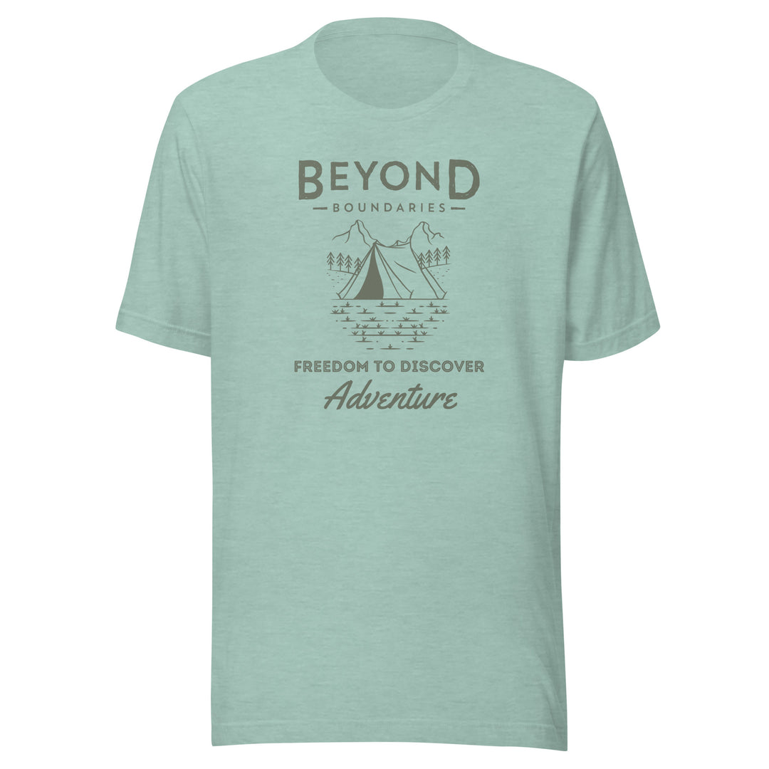 Adventure Awaits Tee - Heather Prism Blue