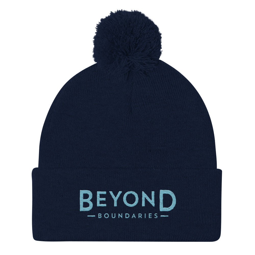 BB Embroidered Pom-Pom Beanie
