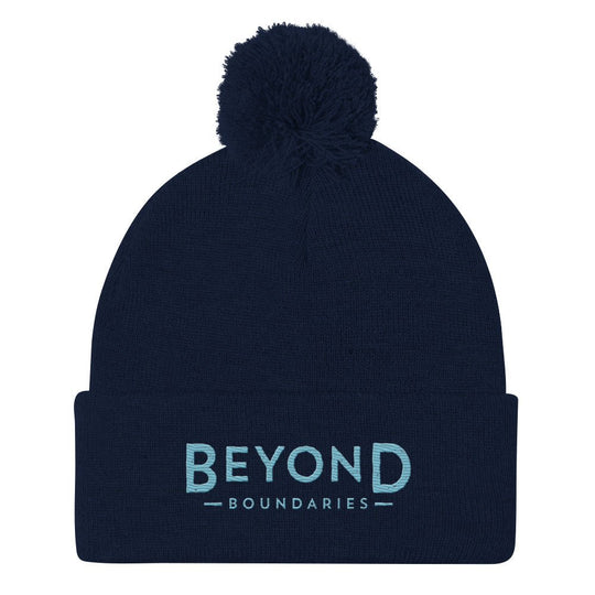 BB Embroidered Pom-Pom Beanie