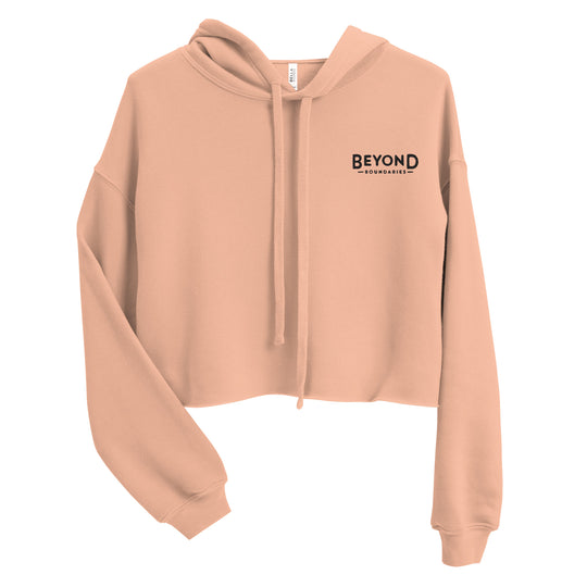 Women's Embroidered Crop Hoodie