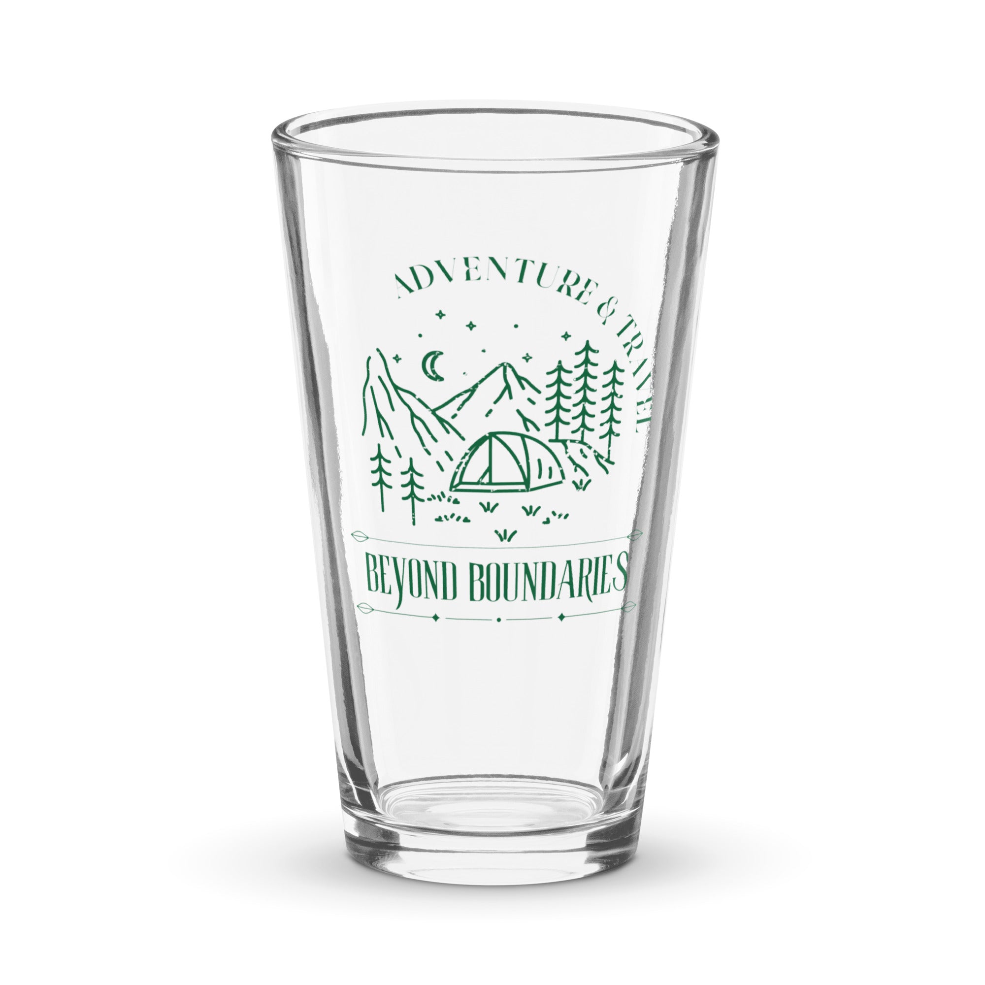 Wanderlust Pint Glass - Shaker Pint Glass 16 oz