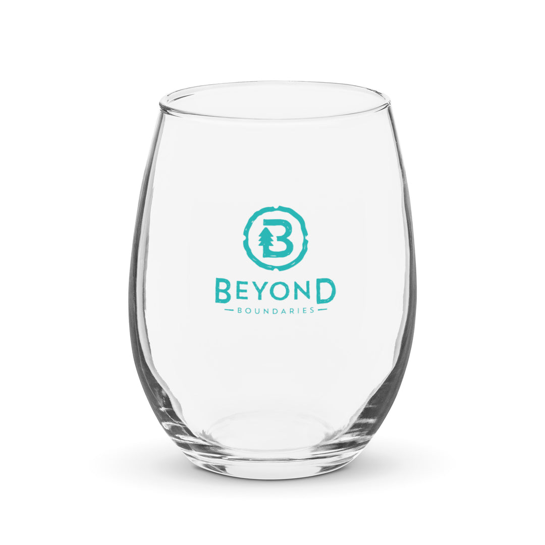 BB Teal Stemless Wine Glass - 15 oz