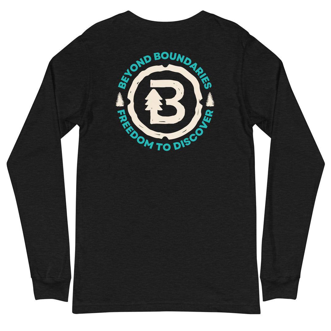 Black Freedom To Discover Long Sleeve Tee: Stylish and Comfortable