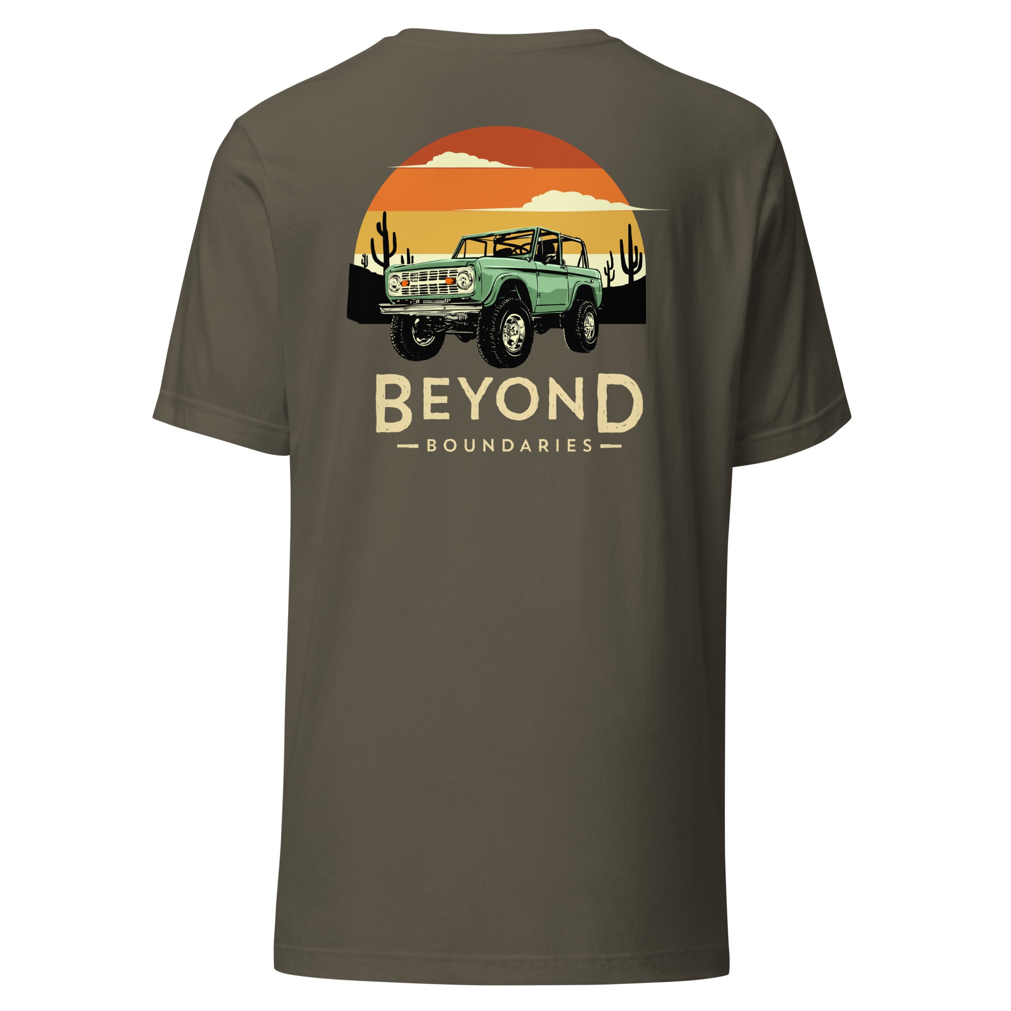 Desert Adventure Tee: Unisex Staple T-Shirt in Army Green
