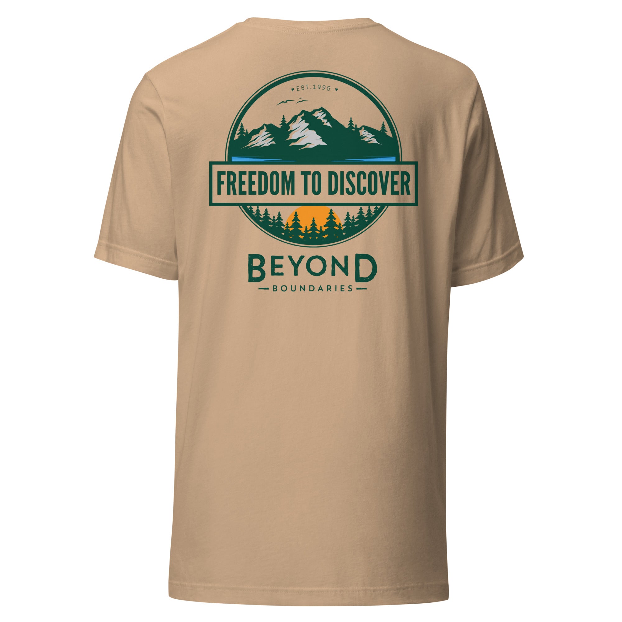 Mountain Discoverer T-Shirt: Unisex Staple T-Shirt in Tan